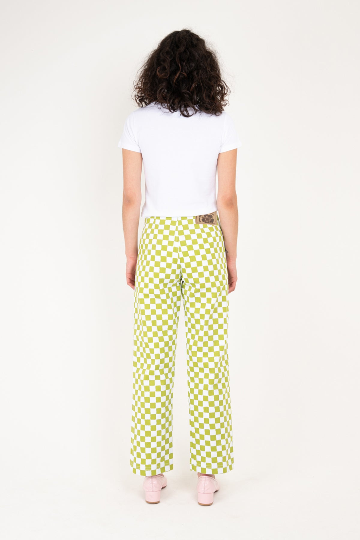 Check Kokomo Pant - Olive – Emma Mulholland on Holiday