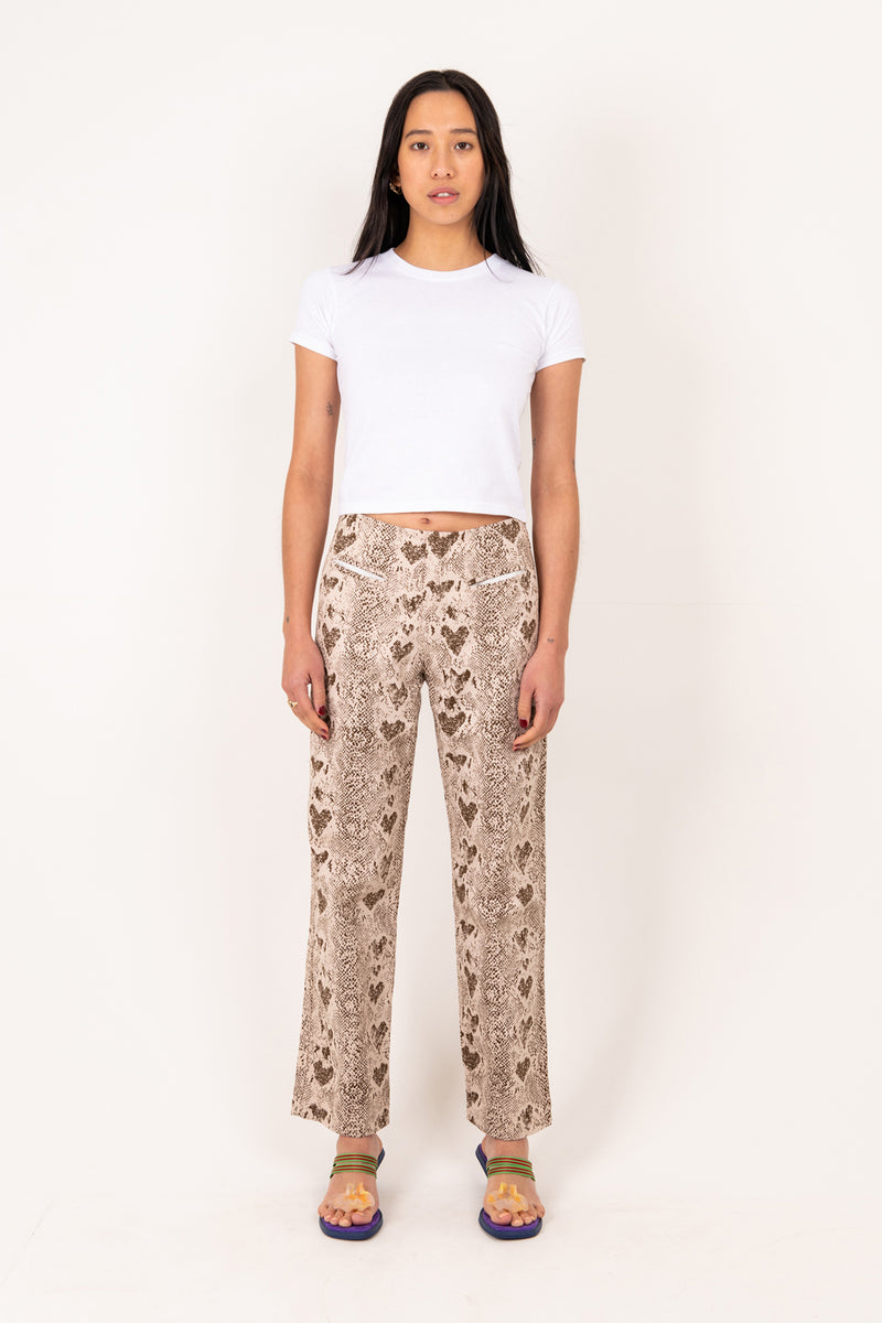 Heart Snake Kokomo Pant - Tan
