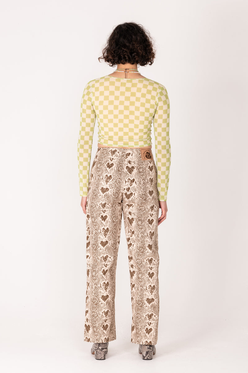 Heart Snake Kokomo Pant - Tan