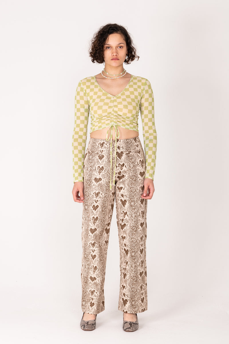 Heart Snake Kokomo Pant - Tan