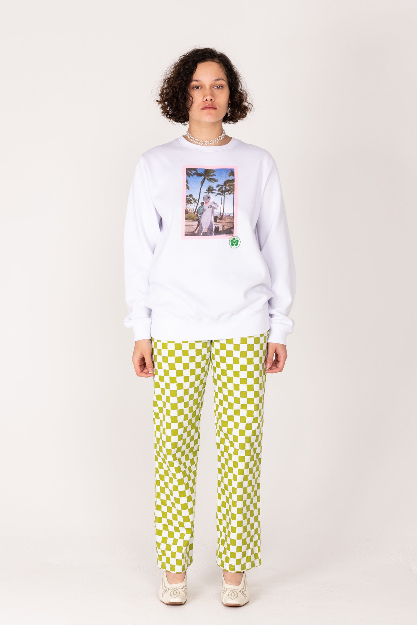 Check Kokomo Pant - Olive – Emma Mulholland on Holiday