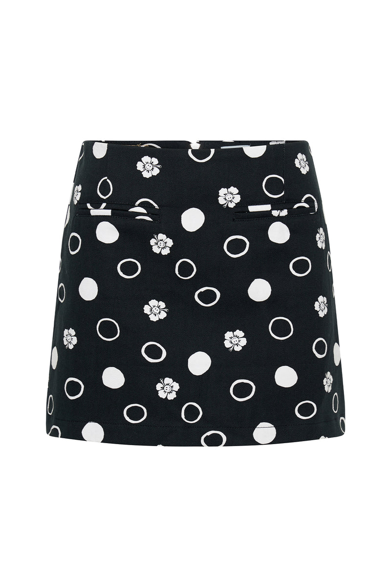 Polka Dot Kokomo Mini Skirt