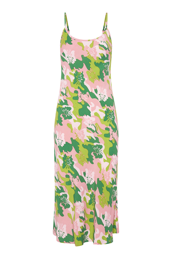 Butterfly Camo Vacation Slip Dress