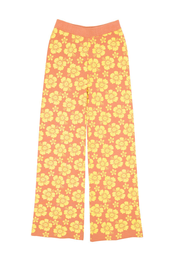 Knit Pant Happy Hibiscus