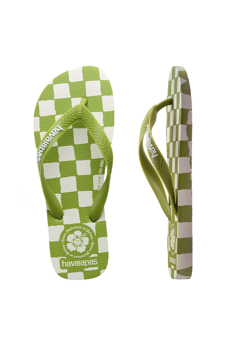 Havaianas x EM on Holiday - Olive Check