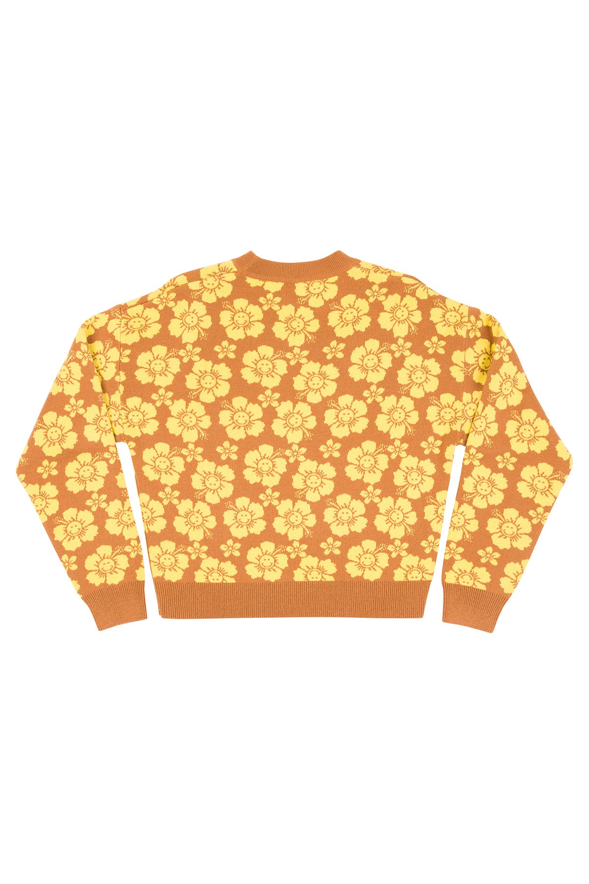 Happy Hibiscus Sweater - Tan – Emma Mulholland on Holiday